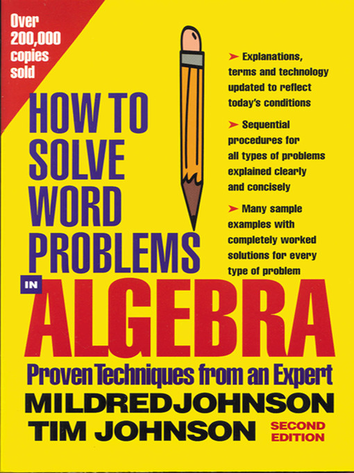 Title details for How to Solve Word Problems in Algebra by Mildred Johnson - Available